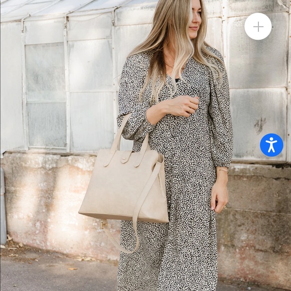 Fawn Design Satchel Taupe Diaper bag Mandi Nelson - Picture 6 of 17